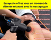 Pistolet de Massage Musculaire avec 30 Vitesses Réglable Pour Soulager vos Douleurs &amp; Courbatures